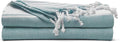 Cotton Turkish Beach Towel with Towels Oversized 36"x72" Pool Absorbent Extra Large Quick Dry Sand Travel Towel (Green, 2 Pack)