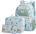 mommore Kids Backpack for Boys Girls 4-8 Kindergarten Elementary School Backpack with Lunch Box - 15” H Fit Folder