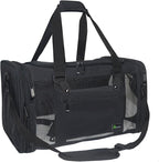 Soft-Sided Pet Carrier for Cats Small Dogs of 15 Lbs Medium Black