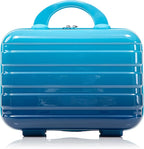 20 Inch Carry on Luggage with 14 Inch Cosmetic Case, 2 Pcs Hardshell Lightweight Durable Spinner Suitcase Set for Travel, Women, Men, TSA Lock, ABS, 20+14 Inch, Navy Light Blue
