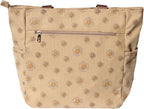 ESVAN Original Floral Tote Bag Large Shoulder Bag with Multi Pockets for Gym Travel Beach Daily Bags