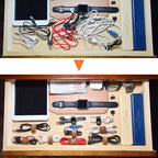CAILLU Cord Organizer,Cord Holder,Cable Clips Leather,Cable Organizer USB Holder,Wire Organizer,Cord Keeper,Phone Cord Organizer Ties Mens Stocking Stuffers for men