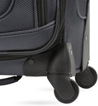 SWISSGEAR Sion Softside Expandable Spinner Luggage Durable Lightweight Travel Suitcase, Dark Grey, Carry-On 21-Inch
