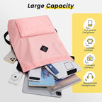 Vorspack Drawstring Backpack Water Resistant String Bag Sports Gym Sack with Side Pocket for Men Women