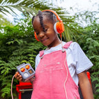 YOTO Wired Headphones – Kids Accessories, Lightweight Adjustable & Foldable Over-Ear Earphones with Travel Bag, Volume-Limiting for Safe Listening & Daisy Chain Feature for Audio Sharing