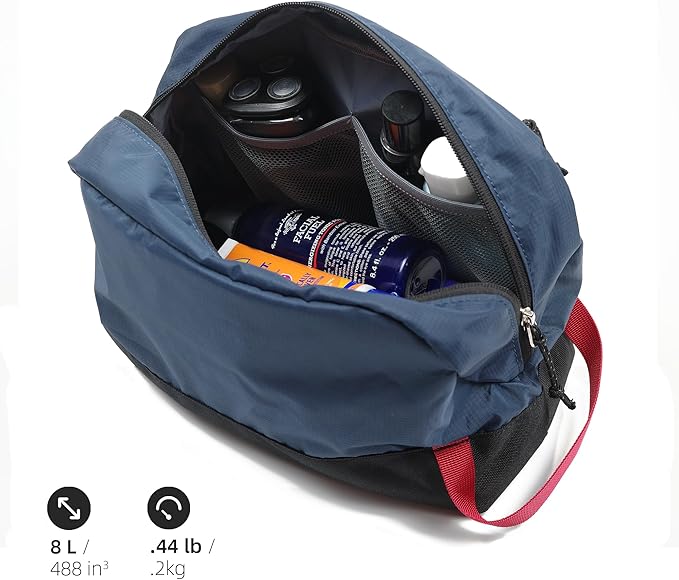 Travel Toiletry Bag 8L, Large Packing Cube with Waterproof TPU Wet/Dry Compartment