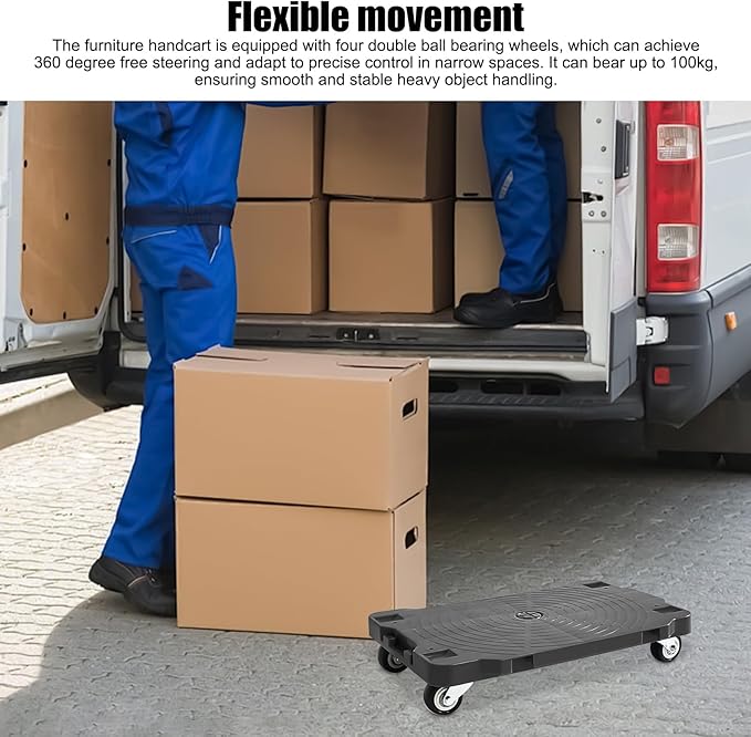 Genérico Moving Furniture Transportation, Extendable Tool for Moving and Transportation – Travel Trolley with Multipurpose Wheels | for Adults Moving, Home, Camping, Shopping and Travel