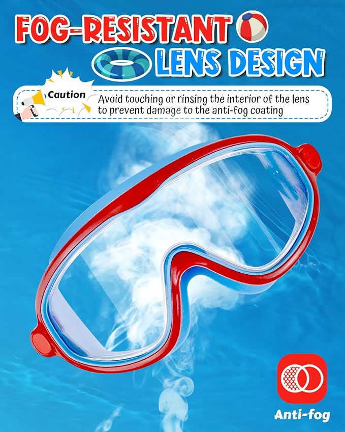 Swim Goggles 2 Pack, Wide View Anti Fog&UV Swimming Goggles for Audlt, No Leak Pool Beach Essentials for Men Women