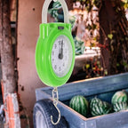Portable Travel Suitcase Weight Scale with Hook, High-Precision Small Manual Spring Luggage Scale for Hand Luggage, Fluorescent Green