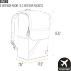 Carhartt 21L Top-Load Backpack, Durable Water Resistant Coated Canvas Base W/ 17" Laptop Sleeve, Black