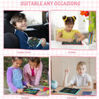 EooCoo Toddler Toys, LCD Writing Tablet for Kids 2 Pack, Toddler Travel Essentials Drawing Pad, Mess Free Coloring Books, Road Trip Activities, Age 3-5 Girls Boys Gifts - 8.5 Inch