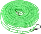 uxcell Portable Clothesline, 26.24ft Nylon Windproof Non-Slip Washing Line Rope for Courtyard Outdoor Travel Camping Laundry Drying, Green