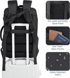 Gieury Carry On Backpack, 50L Travel Backpack, Luggage Backpack TSA Flight Approved Laptop Backpack for Men & Women, Large Expandable 40L Daypack Lightweight Business Weekender Bag, Black