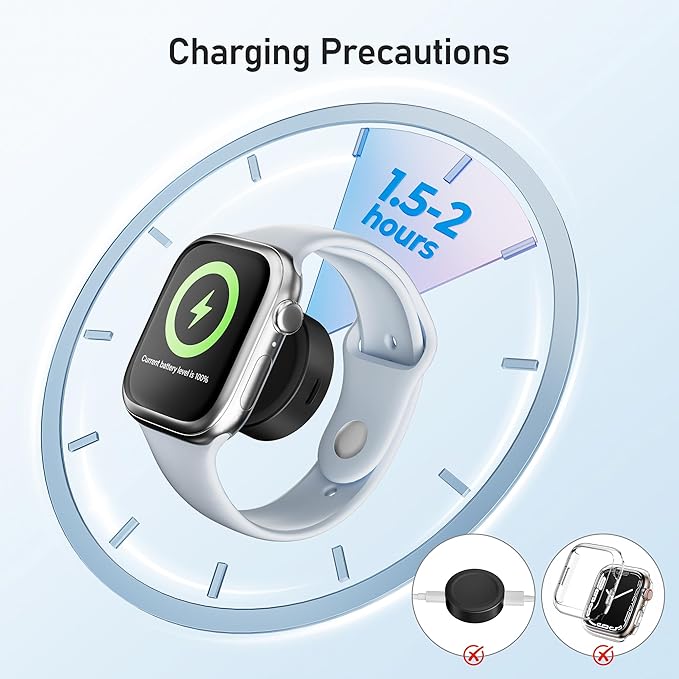 Elebase for 5W Apple Watch 11 USB C Charger,Magnetic USBC Apple Watch Charging Adapter,Wireless iWatch Charger Dock Type C & iPhone Power Port for i Watch Series 10 9 8 7 6 Ultra SE 3,42/46/44mm,Tesla