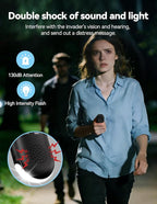 TECKNET Personal Safety Alarm, Rechargeable Personal Alarms for Women, 130dB Self Defense Keychain Alarm with Extra Loud Siren & Strobe Light , Gift for Women, College Girls, Teenagers, Seniors(Black)