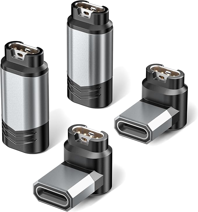 Itramax USB C Charger Adapter for Garmin Watch 4Pack,Type C Charging Cable Converter for Garmin Fenix 8 7 7S 7X 6 E Pro,Forerunner 970 570 965 265 165 55,Instinct,Venu X1,Vivoactive 5 4,Epix,Tactix 8