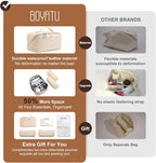 BOYATU Travel Makeup Bags for Women: Large Capacity Make up Bag with Wide Opening - 3 Pcs Set Waterproof Travel Toiletry Organizer for Full-Sized Bottles, Cosmetics & Brushes (Apricot-W)