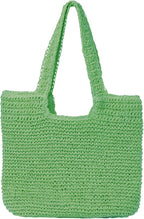 GOLDTIMO Beach Bags for Women - Summer Soft Large Woven Shoulder Purse Handbag, Beach Tote Straw Bag for Summer Vacation