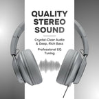 ARTIX CL750 Wired Headphones with Mic — Noise Isolating On-Ear Headphones for Computer and Laptop Wired, Plug in Corded Headphone with Wire (Foldable, Aux Jack 3.5mm)