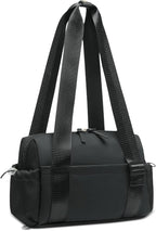 Mini Gym Bag for Women, Yoga Small Sports Bag for Women Girls, Waterproof PU Fitness Tote with Wet Compartment, Black