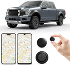 Mini GPS Tracker for Vehicles (Universally for Android & iOS), Hidden Car Location Tracker w/Magnetic Case, Item Finder for Google Find Hub & iOS Find My No Monthly Fees, Black