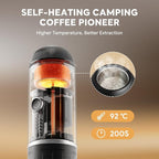 Portable Electric Espresso Coffee Maker for Ground Coffee & NS Capsule Fast Self-Heating Technology‌ with USB-C Perfect for RV, Hiking, Camping, Office & On-the-Go Lifestyles, Christmas Gift for Men