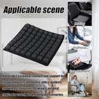 Inflatable Seat Cushion for Air Travel,16x16 Inch 3D Air Cell Pillow for Long Flights, Office, Car & Wheelchair, Portable Ergonomic Support