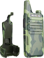 Retevis RT22 Walkie Talkies Rechargeable, Voice Activated, Emergency Alarm, Outdoor Cruise Ship ATV Hunting Skiing Handheld Two Way Radio Walkie-Talkies (4 Pack,Camouflage)