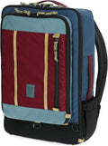 Topo Designs Global Travel Bag – 30L or 40L - Carry-On Compliant Most Airlines, Durable Travel Duffel Bag, Clam Shell Main Pocket, Laptop Sleeve, Backpack, Luggage (40L / Dark Denim/Burgundy)