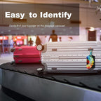 4 Pack Luggage Tag for Suitcases TSA Approved, Leather Suitcase Tags Identifiers, Cute Bag Name Travel Tags ID Labels for Women Men Cruise Airport Luggage Travel Essentials by Sodsay