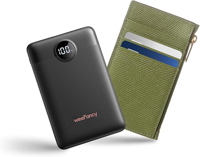 Small Portable Charger 10000mAh, Mini Power Bank with LED Display, 20W Fast Charging USB-C Battery Pack, Compact Travel Charger Compatible with iPhone 17/16/15/14, Samsung S25/24, Android, etc
