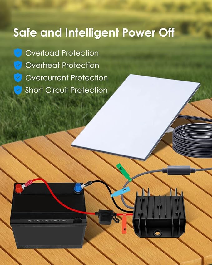 Starlink Mini 12V Converter Adapter, DC Power Cord Converter for Starlink Mini Power Supply, Step Up 12V to 30V 3.5A Conversion Kit, IP68 Waterproof Booster with DC Female Plug for Truck RVs, Black