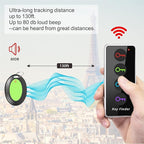 Reyke Key Finder, 80dB+ RF Item Locator Tags with 131ft. Working Range, Wireless Remote Tracker for Wallet, Phone, Glasses, Pet, 1 RF Transmitter & 4 Receivers