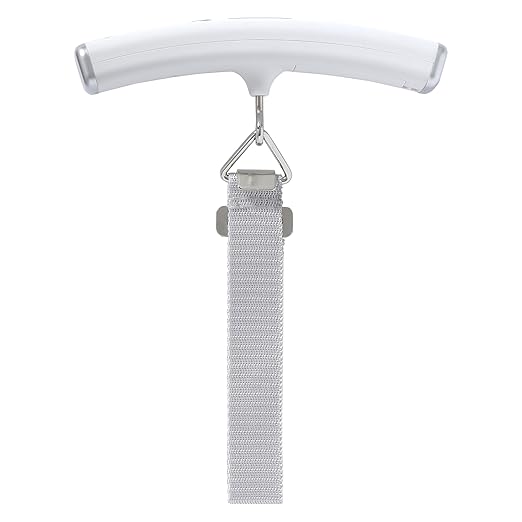 Taylor Digital Luggage Scale, Portable for Travel, Hanging Baggage Scale, Suitcase Scale, Weight Scales for Travel Accessories, 2 AAA Batteries Included, High Capacity Up to 110 lb/50 kg, White