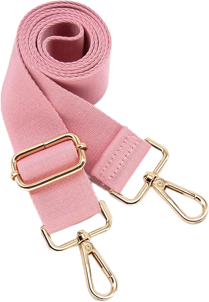 S&loyoe Thickened Solid Color Purse Straps Replacement Crossbody Bag Strap Adjustable Wide Guitar Straps for Handbags 1.5inch