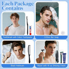 Disposable Toiletry Kits, 6 In 1 Bulk Travel Size Hygiene Care Packages,Essential Men Women Individually Wrapped Personal Toiletries Set for Hotel, Charity/Guests/Shelter/Homeless (60 Pack)