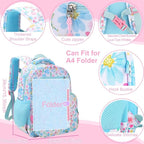 RHCPFOVR Kids Backpack for Girls - Girls Backpack 3-8 Ages Butterfly for Kids 15 Inch School Bookbag for Kindergarten Elementary School Bookbag for Girl 1st 2nd Grade