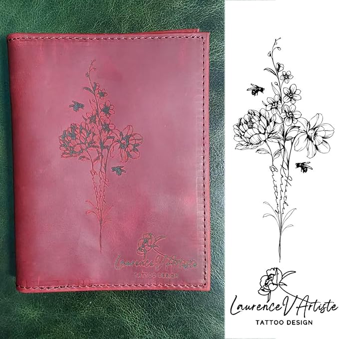 CONTACTS Customized Passport Holder Leather RFID Blocking Passport Wallet Compatible with Airtag Personalized Gift Engrave Name