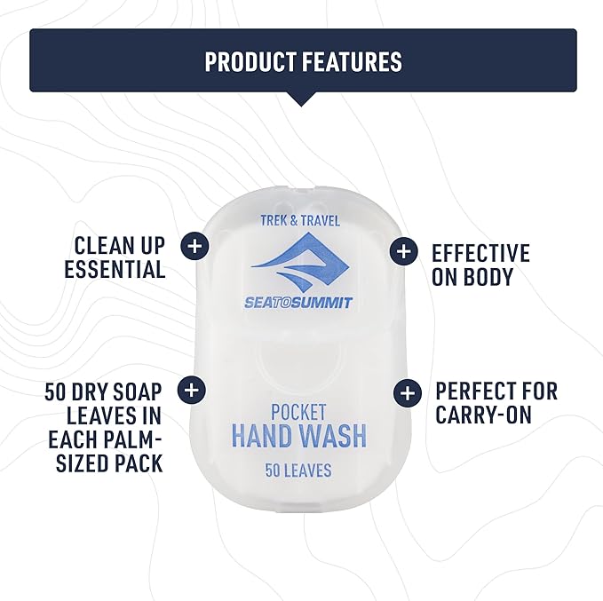 Sea to Summit Trek and Travel Pocket Hand Wash, 3-Pack