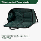 Halfday Convertible 2-in-1 Garment Duffel Weekender Bag 45L: Wrinkle-Free Travel (Hanging Suit Compartment, Shoe Pockets, Trolley Sleeve), Durable & Water-Resistant Carry-on, Hunter
