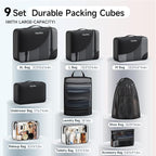 9 Set Packing Cubes for Travel, Gifts for Women Mom,Anti-Tearing Suitcase Organizer,OlarHike Vacation Essentials & Accessories for Cruise Ship