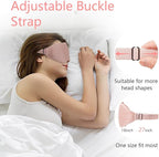 Sleep Mask 3D Eye Mask for Sleeping 100% Light Blocking Eye Covers with Adjustable Strap Night Blindfold for Women Memory Foam Pink