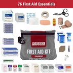 Pac-Kit Watertight Explorer 2 First Aid Kit for Hiking, Camping and Outdoor Activities, 76 Pieces