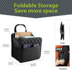 FrgKbTm 2Pack Car Seat Back Organizer, Waterproof Car Backseat Organizer with Cup Holders Large Capacity Hanging Car Storage Bag for Phones Documents Cups Bottle Travel Compatible with Most Vehicles