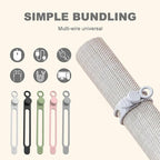 Data Cable Organizer, 2026 Upgrade Silicone Headphone Organizers, Silicone Cable Ties Reusable Cable Management Organizers Multipurpose Elastic Cord Organizer for Bundling and Fastening Cables (10Pcs)