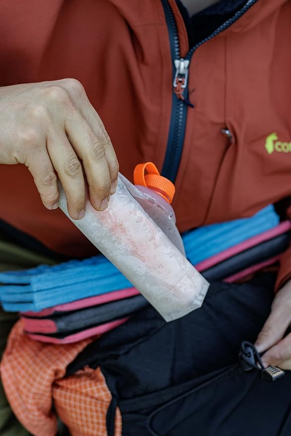 Vecto Water Collection and Filtration Bag (2L, 3L) - 28mm Neck Compatible with Popular Filters - Wide Opening for Easy Water Collection - Lightweight, Compact, Durable Tethered Cap and Slider