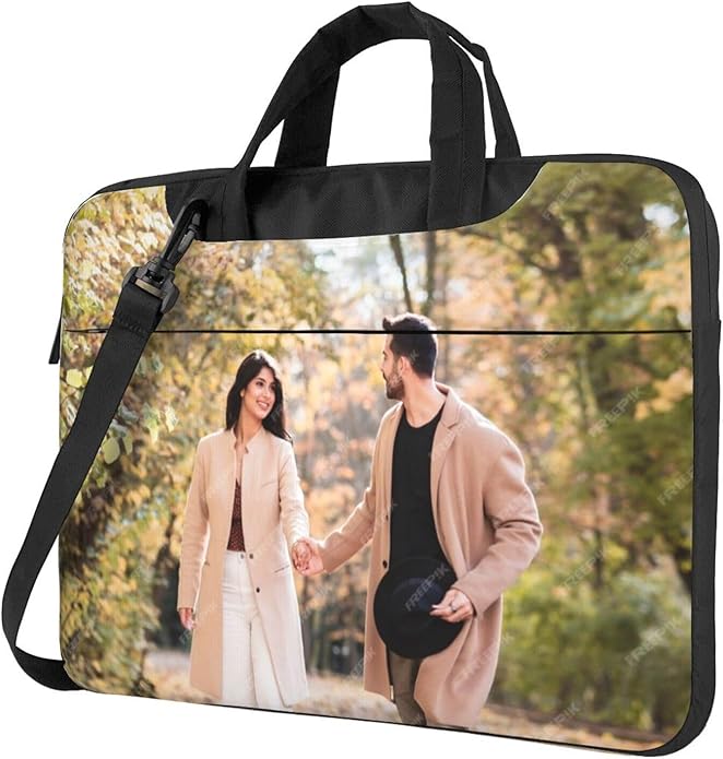 Custom Laptop Bag Personalized Laptop Case Sleeve Shoulder Bag With Photo Logo Text Slim Computer Messenger Briefcases