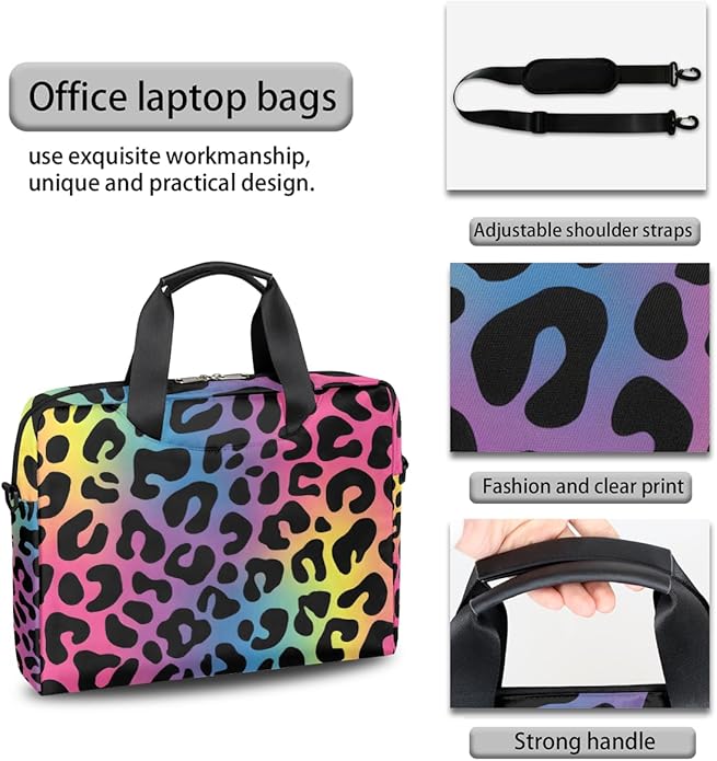 Cute Laptop Shoulder Bag for Women Men, Computer Laptop Bag Laptop Sleeve Case Laptop Satchel Briefcase Carrying Bag QA-1