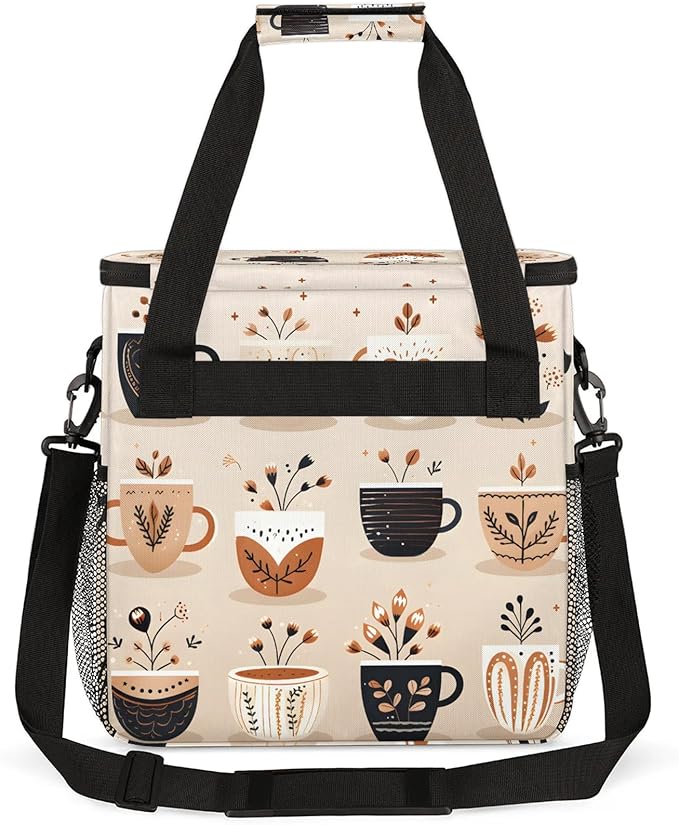 Travel Coffee Maker Carrying Bag Compatible with Keurig K-Mini or K-Mini Plus, Single Serve Coffee Maker Portable Storage Bag with Shoulder Strap(Bag Only)