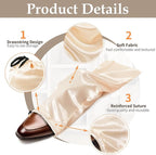 Ersmak 6 Pack Shoe Bags for Travel - Satin Shoe Bag with Drawstring - Beige Shoe Storage Bags for Protecting Storage Shoes - 17.7 x 7.9 In